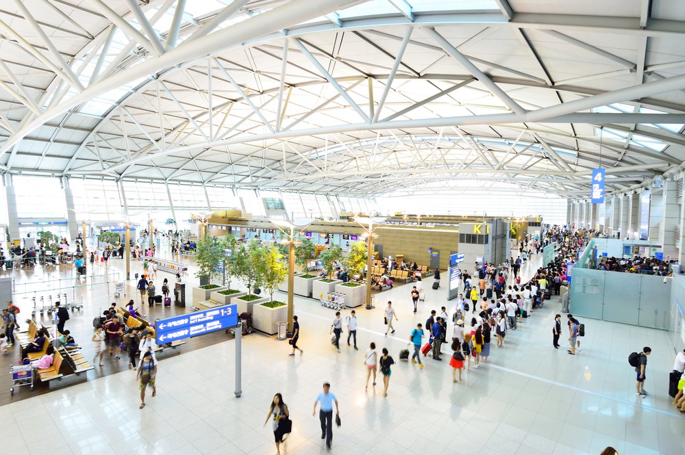 Incheon, South Korea: The Incheon International Airport is the largest airport in South Korea, the primary airport serving the Seoul National Capital Area, on August 24 2013 in Seoul 