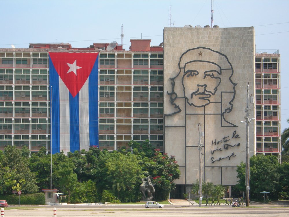 Image of El Che which dominates the "Plaza de la Revolucion" 